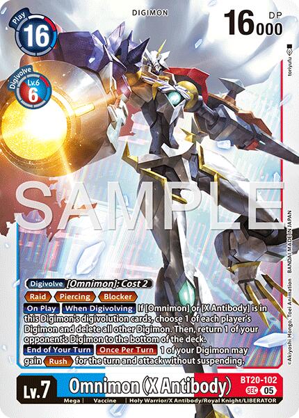 Omnimon [BT20-102] (X Antibody) (Reprint) [Advanced Booster Digimon Generation] | Clutch Gaming