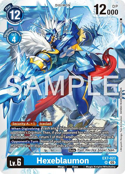 Hexeblaumon [EX7-023] (Reprint) [Advanced Booster Digimon Generation] | Clutch Gaming