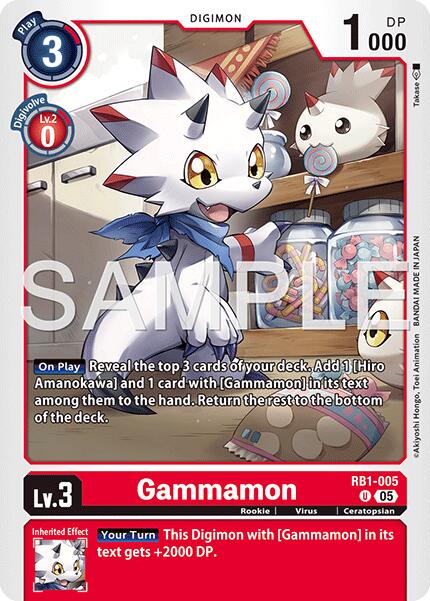 Gammamon [RB1-005] - RB1-005 (Reprint) [Advanced Booster Digimon Generation] | Clutch Gaming