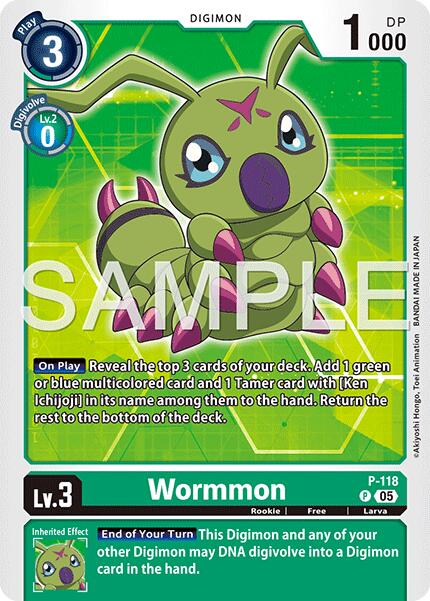 Wormmon [P-118] - P-118 (Reprint) [Advanced Booster Digimon Generation] | Clutch Gaming