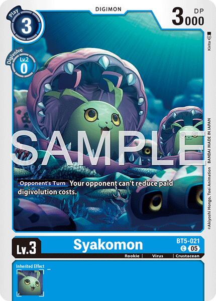 Syakomon [BT5-021] (Reprint) [Advanced Booster Digimon Generation] | Clutch Gaming