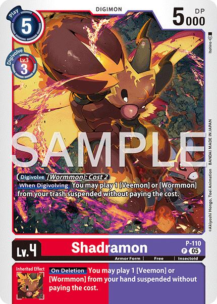 Shadramon [P-110] (Reprint) [Advanced Booster Digimon Generation] | Clutch Gaming