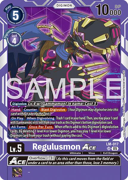 Regulusmon ACE [LM-017] (Reprint) [Advanced Booster Digimon Generation] | Clutch Gaming