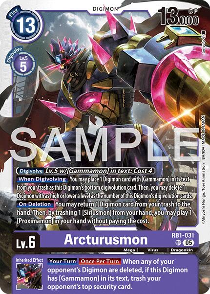Arcturusmon [RB1-031] (Reprint) [Advanced Booster Digimon Generation] | Clutch Gaming