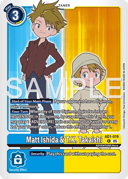 Matt Ishida & T.K. Takaishi [AD1-019] [Advanced Booster Digimon Generation] | Clutch Gaming