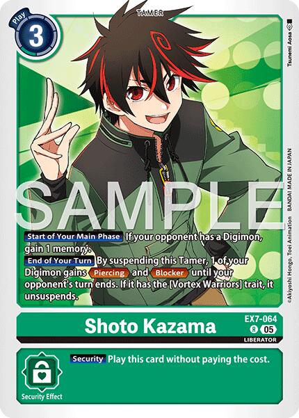 Shoto Kazama [EX7-064] (Reprint) [Advanced Booster Digimon Generation] | Clutch Gaming