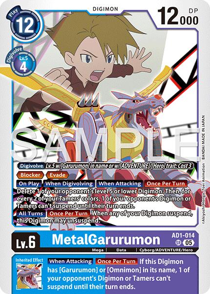 MetalGarurumon [AD1-014] [Advanced Booster Digimon Generation] | Clutch Gaming