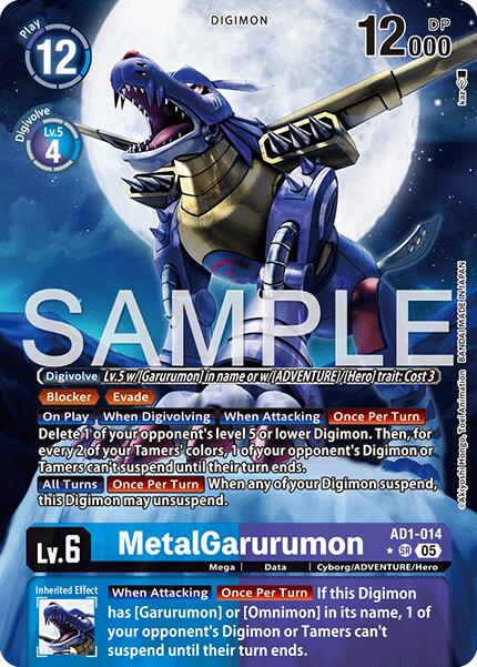 MetalGarurumon [AD1-014] (Alternate Art) [Advanced Booster Digimon Generation] | Clutch Gaming