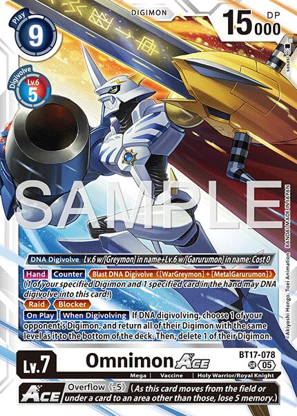Omnimon ACE [BT17-078] (Reprint) [Advanced Booster Digimon Generation] | Clutch Gaming