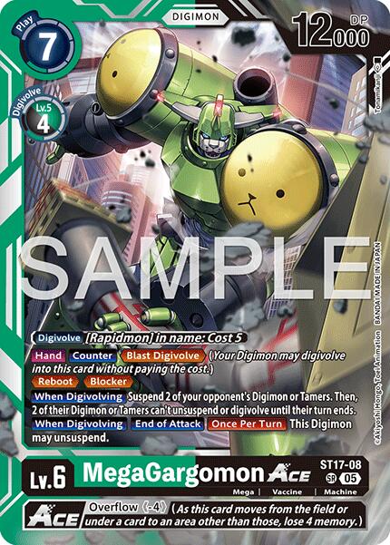 MegaGargomon ACE [ST17-08] (Reprint) [Advanced Booster Digimon Generation] | Clutch Gaming