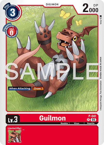 Guilmon [P-041] (Reprint) [Advanced Booster Digimon Generation] | Clutch Gaming