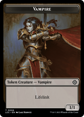 Vampire (0006) // Vampire Demon Double-Sided Token [The Lost Caverns of Ixalan Commander Tokens] | Clutch Gaming