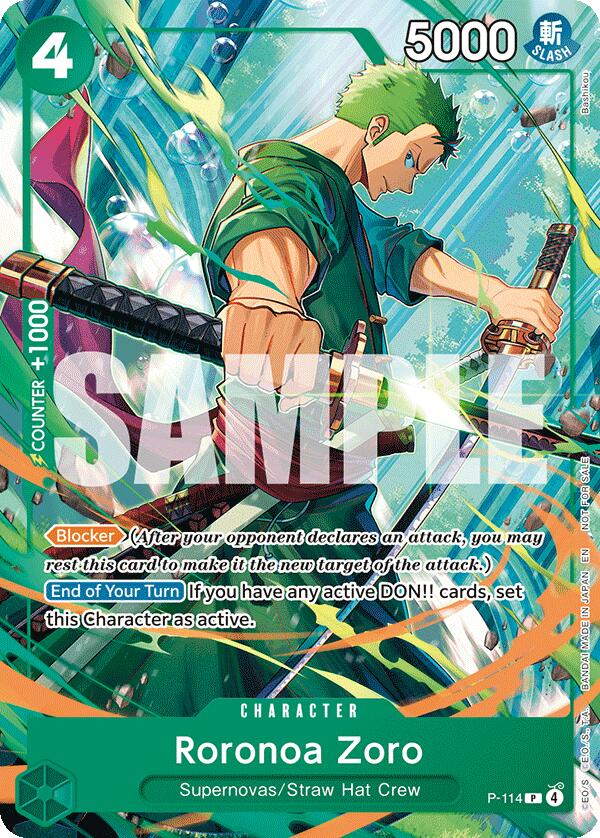 Roronoa Zoro (P-114) [One Piece Promotion Cards] | Clutch Gaming
