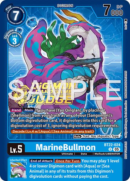 MarineBullmon [BT22-024] (Judge Pack 9) [Cyber Eden] | Clutch Gaming