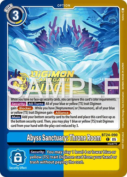 Abyss Sanctuary: Throne Room [BT24-090] (Judge Pack 9) [Time Stranger] | Clutch Gaming