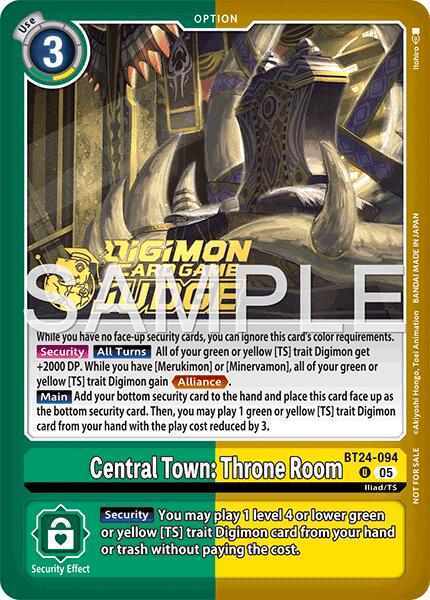 Central Town: Throne Room [BT24-094] (Judge Pack 9) [Time Stranger] | Clutch Gaming