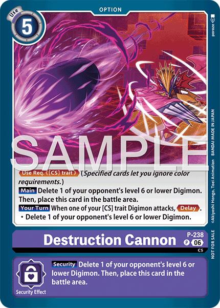 Destruction Cannon [P-238] (Store Tournament 2026 Vol. 2 Participation Pack) [Promotional Cards] | Clutch Gaming