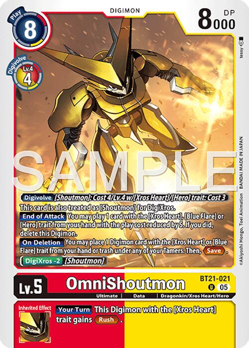 OmniShoutmon [BT21-021] (Reprint) [Advanced Booster Digimon Generation] | Clutch Gaming