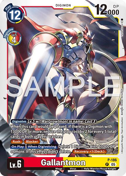 Gallantmon [P-186] (Reprint) [Advanced Booster Digimon Generation] | Clutch Gaming