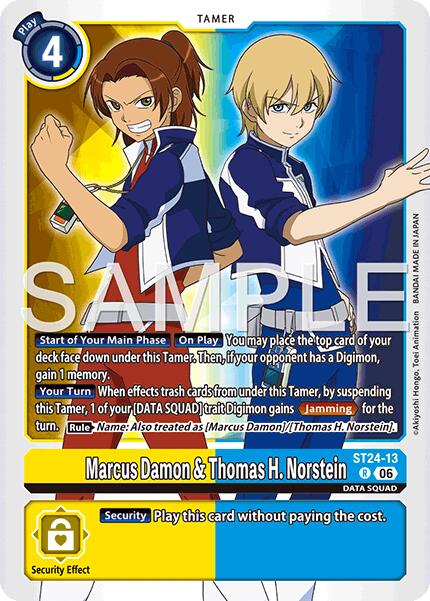 Marcus Damon & Thomas H. Norstein [ST24-13] [Starter Deck: Data Squad] | Clutch Gaming