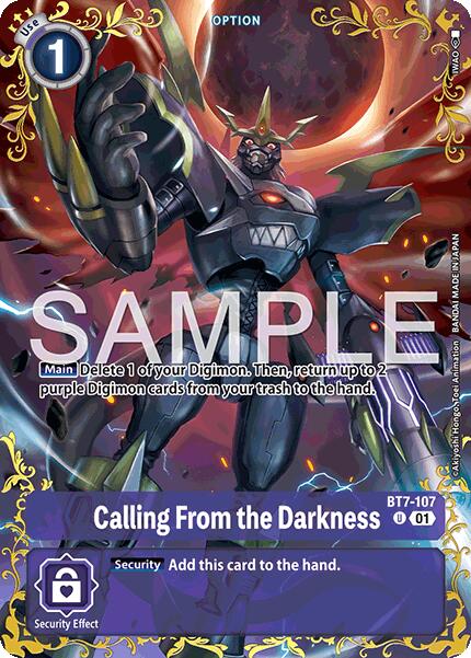Calling From the Darkness [BT7-107] (Alternate Art) [Dual Revolution] | Clutch Gaming