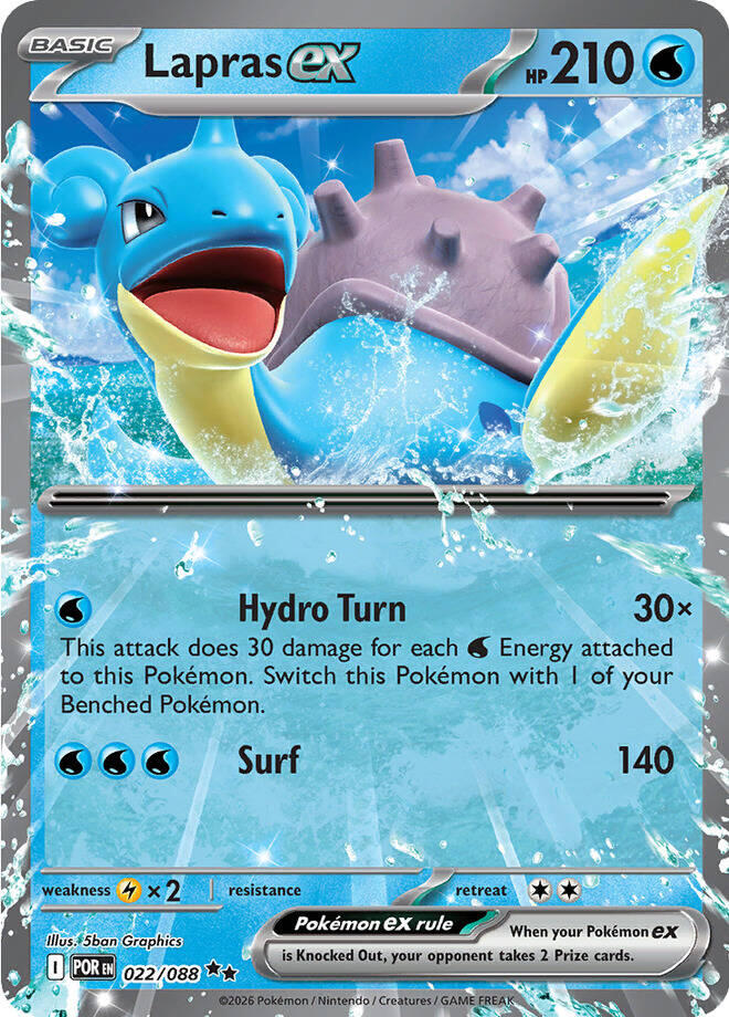 Lapras ex (022/088) [Mega Evolution: Perfect Order] | Clutch Gaming