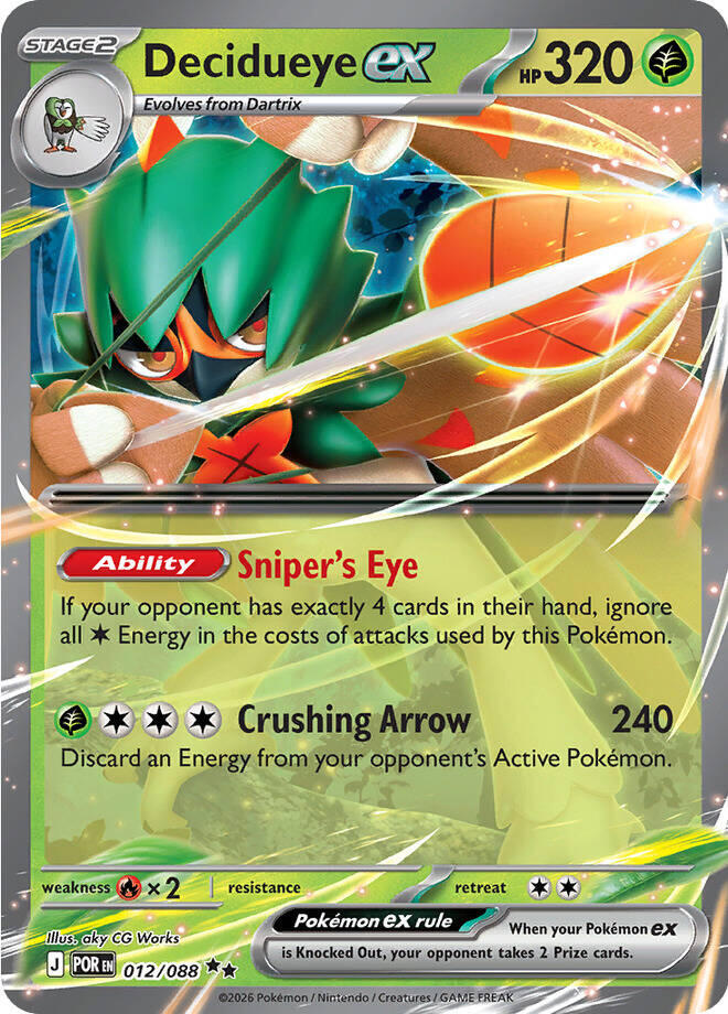 Decidueye ex (012/088) [Mega Evolution: Perfect Order] | Clutch Gaming
