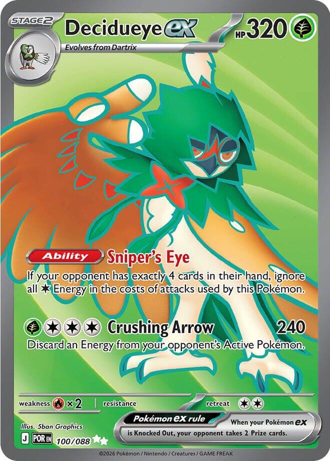 Decidueye ex (100/088) [Mega Evolution: Perfect Order] | Clutch Gaming