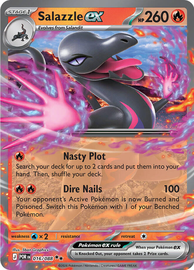 Salazzle ex (016/088) [Mega Evolution: Perfect Order] | Clutch Gaming