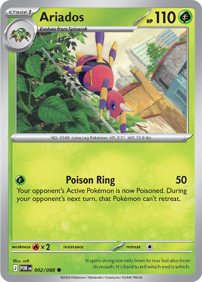 Ariados (002/088) [Mega Evolution: Perfect Order] | Clutch Gaming