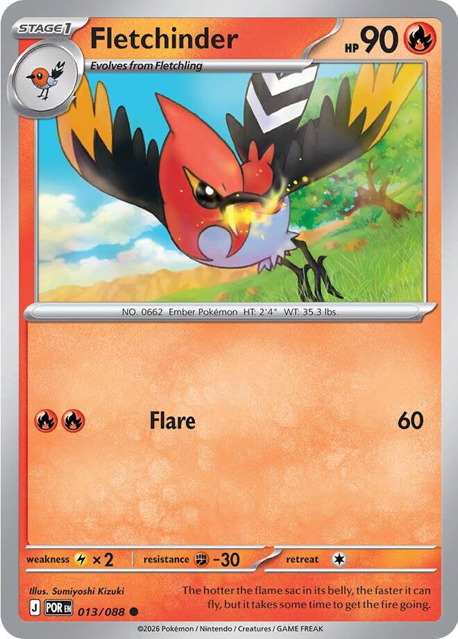 Fletchinder (013/088) [Mega Evolution: Perfect Order] | Clutch Gaming
