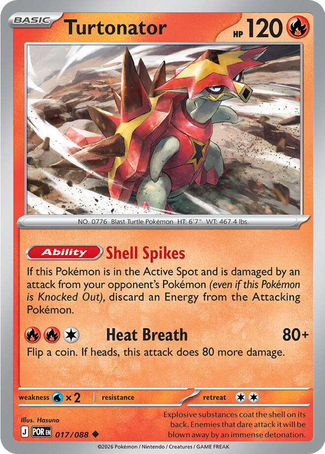 Turtonator (017/088) [Mega Evolution: Perfect Order] | Clutch Gaming