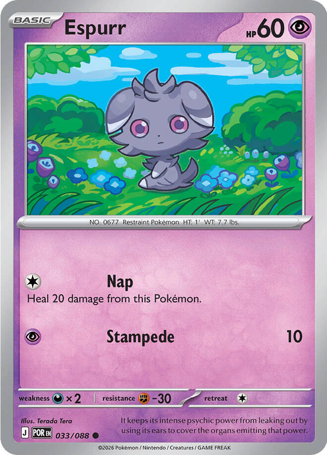 Espurr (033/088) [Mega Evolution: Perfect Order] | Clutch Gaming