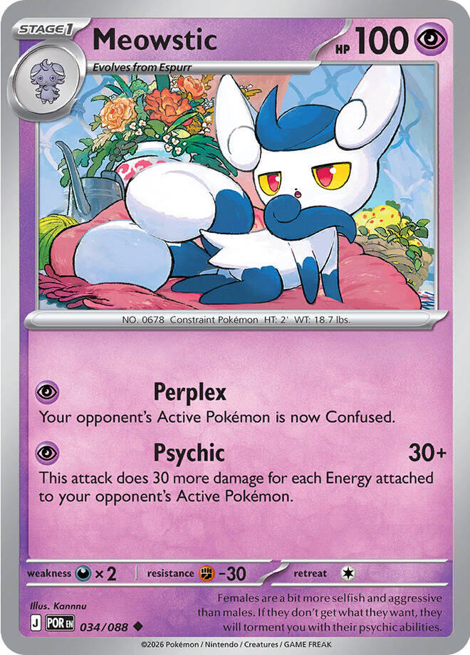 Meowstic (034/088) [Mega Evolution: Perfect Order] | Clutch Gaming