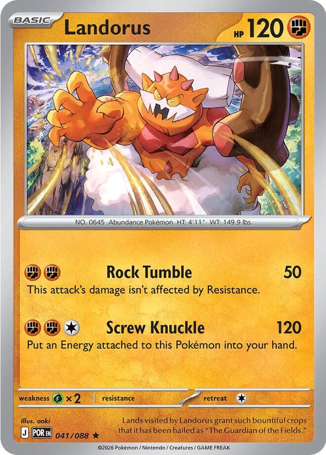 Landorus (041/088) (Deck Exclusive) [Mega Evolution: Perfect Order] | Clutch Gaming