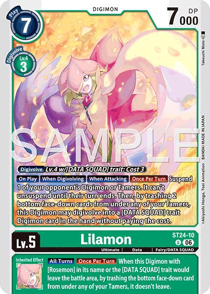 Lilamon [ST24-10] [Starter Deck: Data Squad] | Clutch Gaming