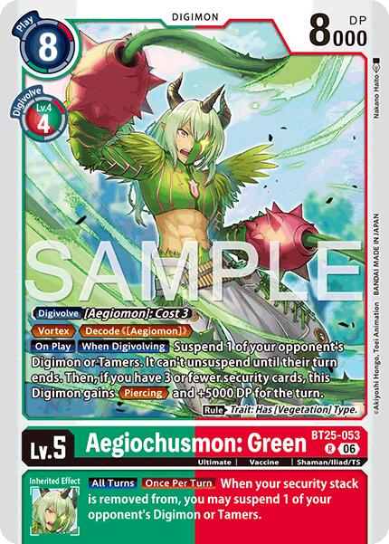 Aegiochusmon: Green [BT25-053] [Dual Revolution] | Clutch Gaming