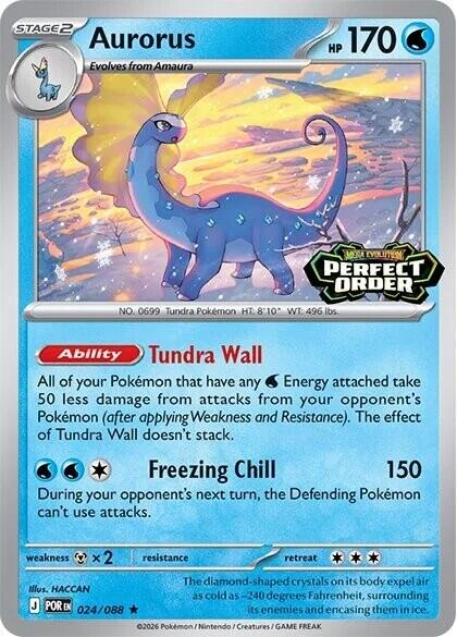Aurorus (024/088) (Perfect Order Stamped) [Miscellaneous Cards] | Clutch Gaming