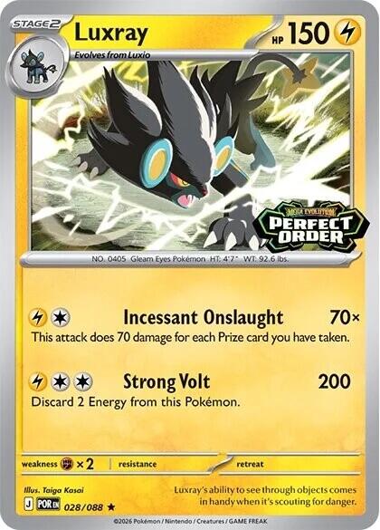 Luxray (028/088) (Perfect Order Stamped) [Miscellaneous Cards] | Clutch Gaming