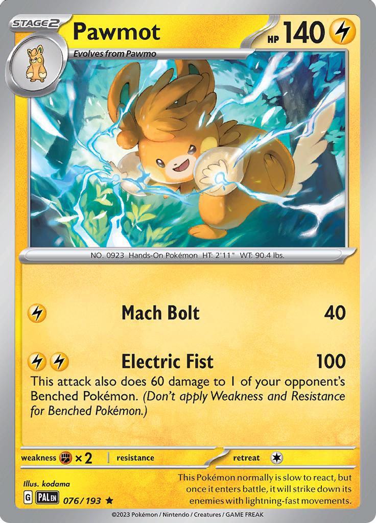 Pawmot (076/193) (Deck Exclusives) [Scarlet & Violet: Base Set] | Clutch Gaming