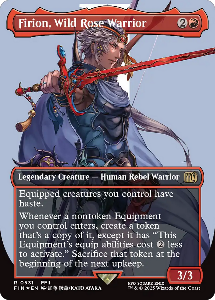 Firion, Wild Rose Warrior (Borderless) (Surge Foil) [FINAL FANTASY] | Clutch Gaming