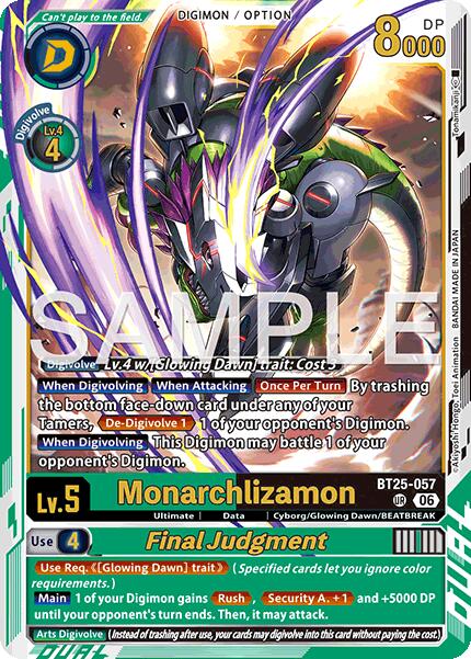 Monarchlizamon // Final Judgement [BT25-057] [Dual Revolution] | Clutch Gaming
