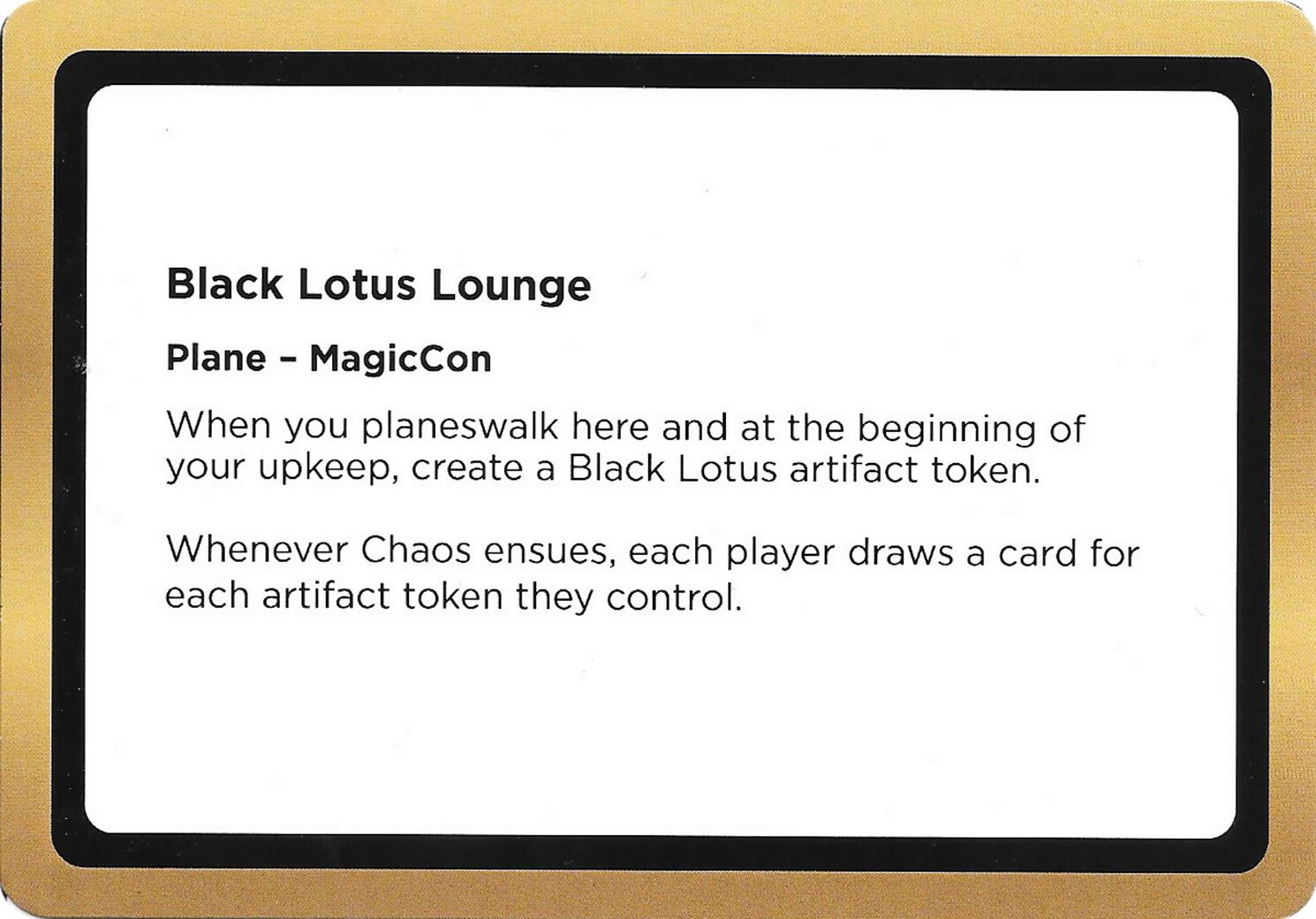 Black Lotus Lounge (Black Lotus Unknown Planechase) [Oversize Cards] | Clutch Gaming