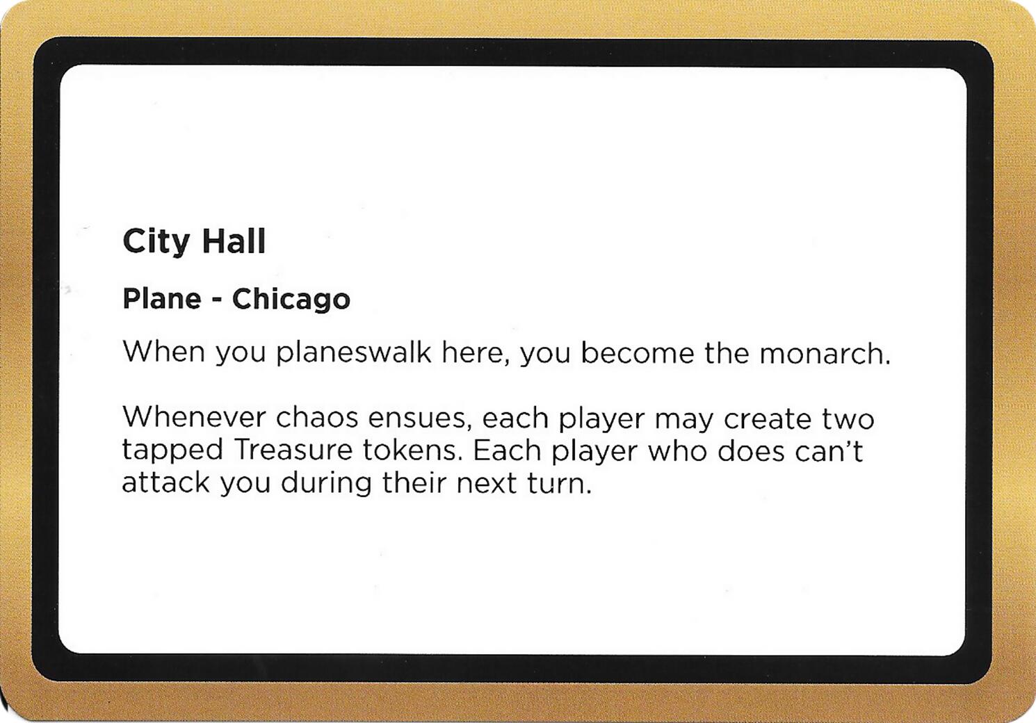 City Hall (Black Lotus Unknown Planechase) [Oversize Cards] | Clutch Gaming