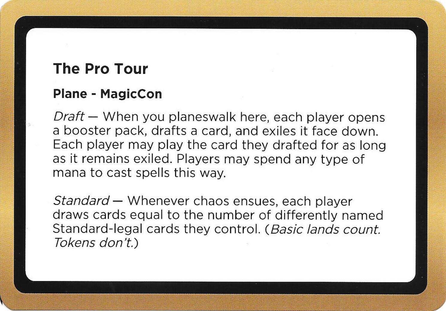 The Pro Tour (Black Lotus Unknown Planechase) [Oversize Cards] | Clutch Gaming