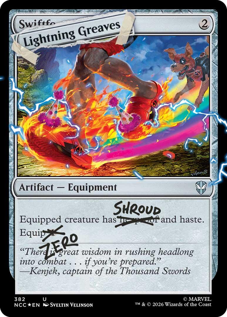 Lightning Greaves (382) (Pool Party Foil) [Secret Lair Drop Series] | Clutch Gaming