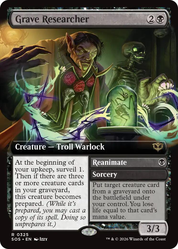 Grave Researcher (Extended Art) [Secrets of Strixhaven] | Clutch Gaming