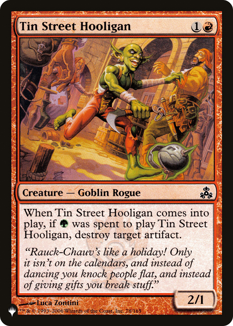 Tin Street Hooligan [The List Reprints] | Clutch Gaming