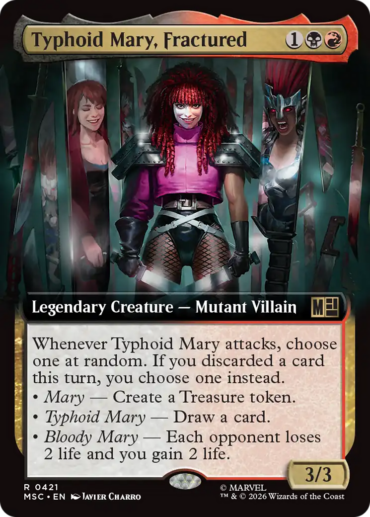 Typhoid Mary, Fractured (Extended Art) [Marvel Super Heroes Commander] | Clutch Gaming