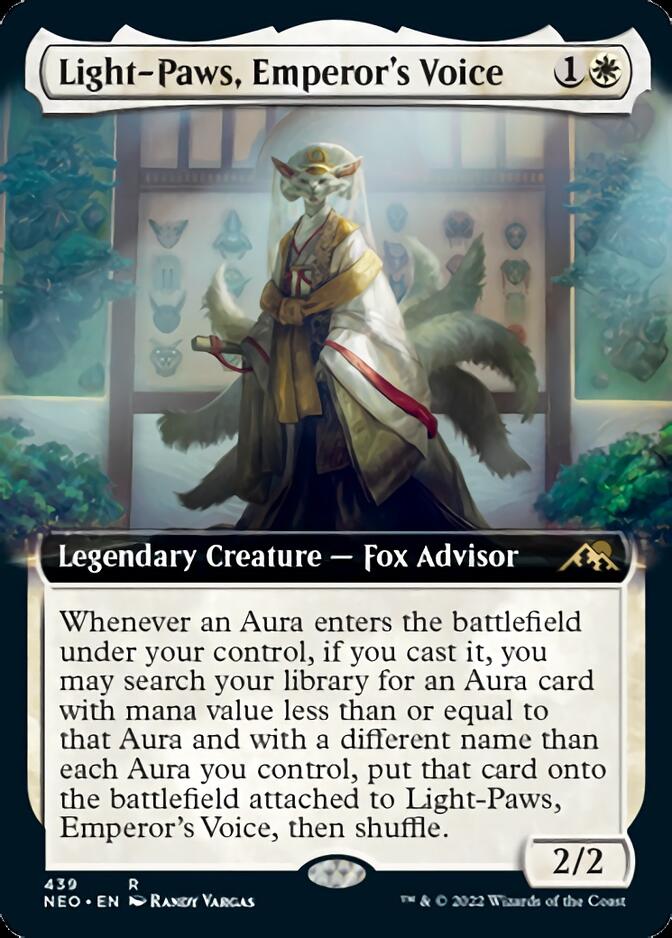 Light-Paws, Emperor's Voice (Extended Art) [Kamigawa: Neon Dynasty] | Clutch Gaming